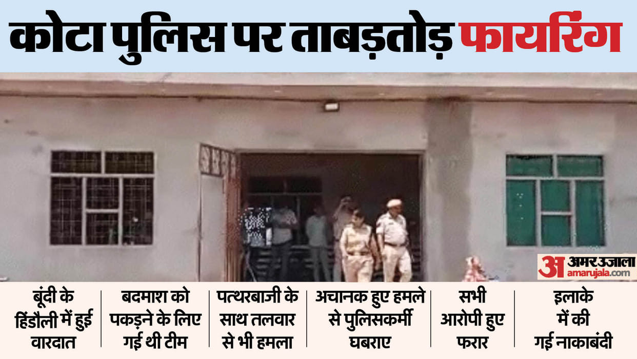 Kota police attacked with sword in Bundi while going to catch criminal