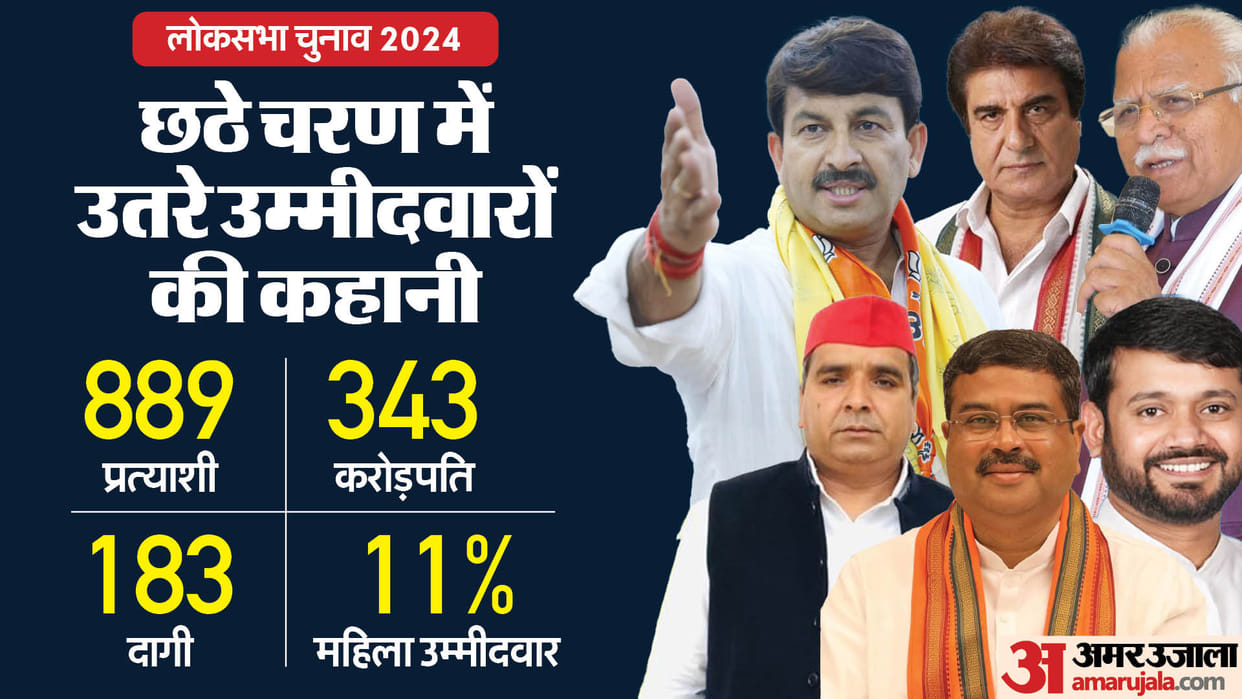 Lok Sabha Election 2024 List Of Seats Candidates Lok Sabha Chunav 6th Phase Voting News In Hindi