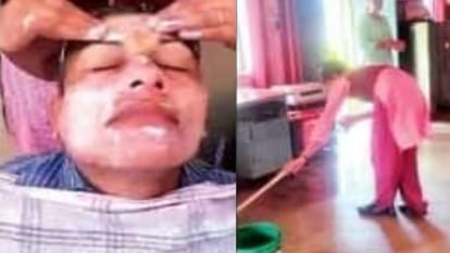 Exclusive: watchman in School gets facial massage by girl students, investigation starts