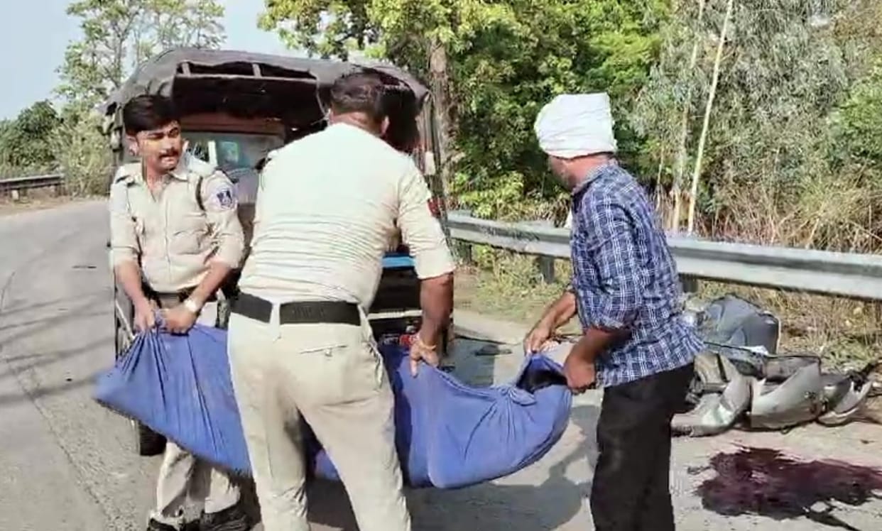 A speeding unknown vehicle hit the youth riding a scooty, one youth died