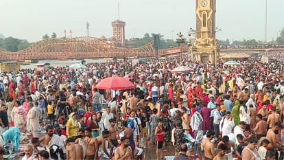 Buddha Purnima 2024 Buddha Purnima Snan today huge crowd of devotees gathered at Haridwar Ganga Ghat