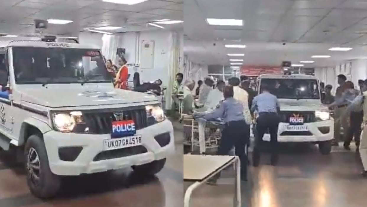 Uttarakhand Police personnel enters AIIMS Rishikesh to arrest accused, captured in viral video