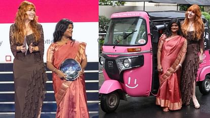 Pink rickshaw driver Arti gets UK Royal Award.