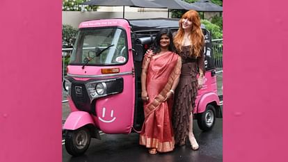 Pink rickshaw driver Arti gets UK Royal Award.