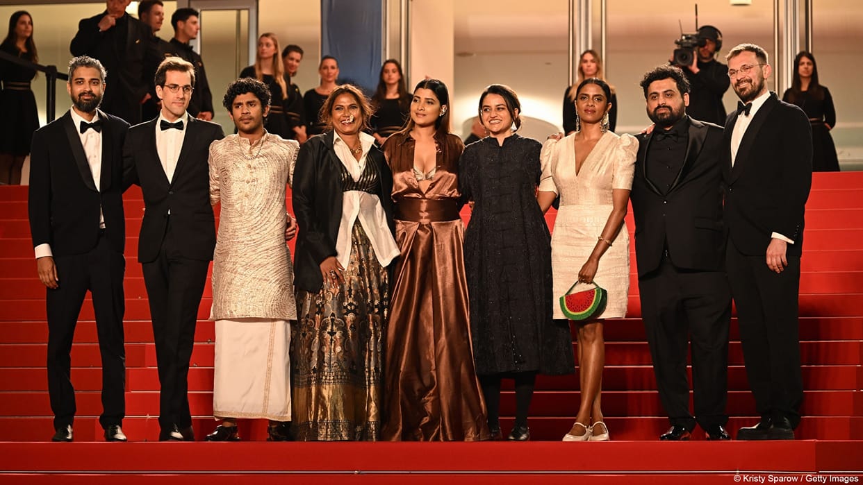 All We Imagine as Light actors seen on the red carpet at Cannes 2024 Chhaya Kadam Kani Kusruti Payal Kapadia