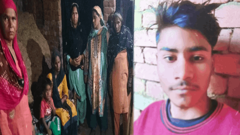 teenager dead body was found at door of his house who went out for walk with friends in Modinagar