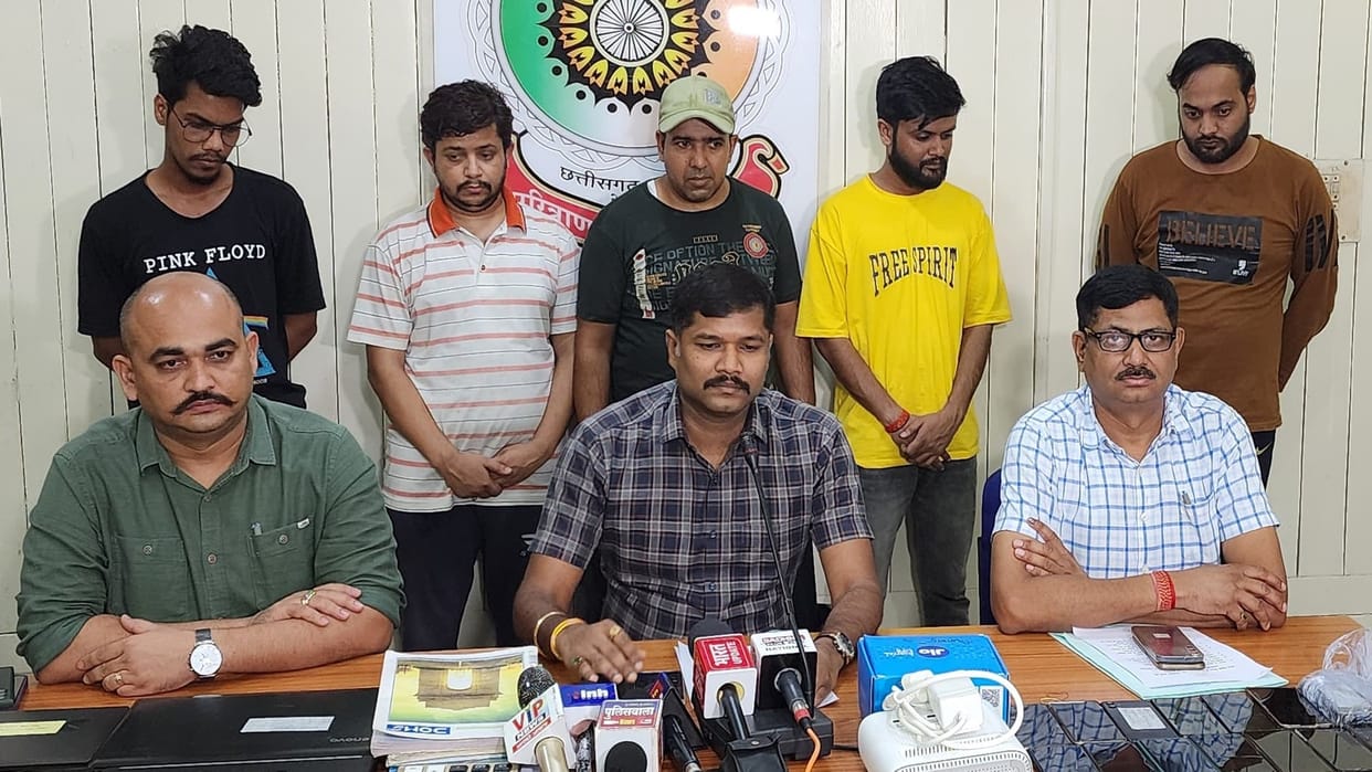 Raipur Police action: 5 interstate accused arrested with online betting