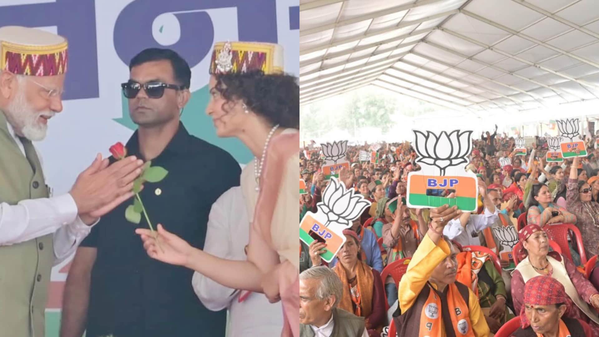 Kangana Ranaut shared photos with PM Narendra Modi from his visit to Mandi wrote Mandi mein aapka swagat hai