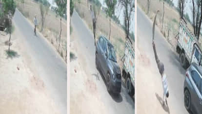 Dholpur News: A young man jumped 20 feet in the air after being hit by a car, treatment is going on in Jaipur