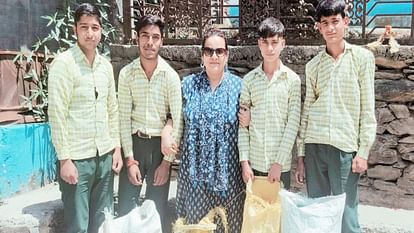 Students are collecting plastic bottles, teacher is paying the fees, Initiatives to protect environment