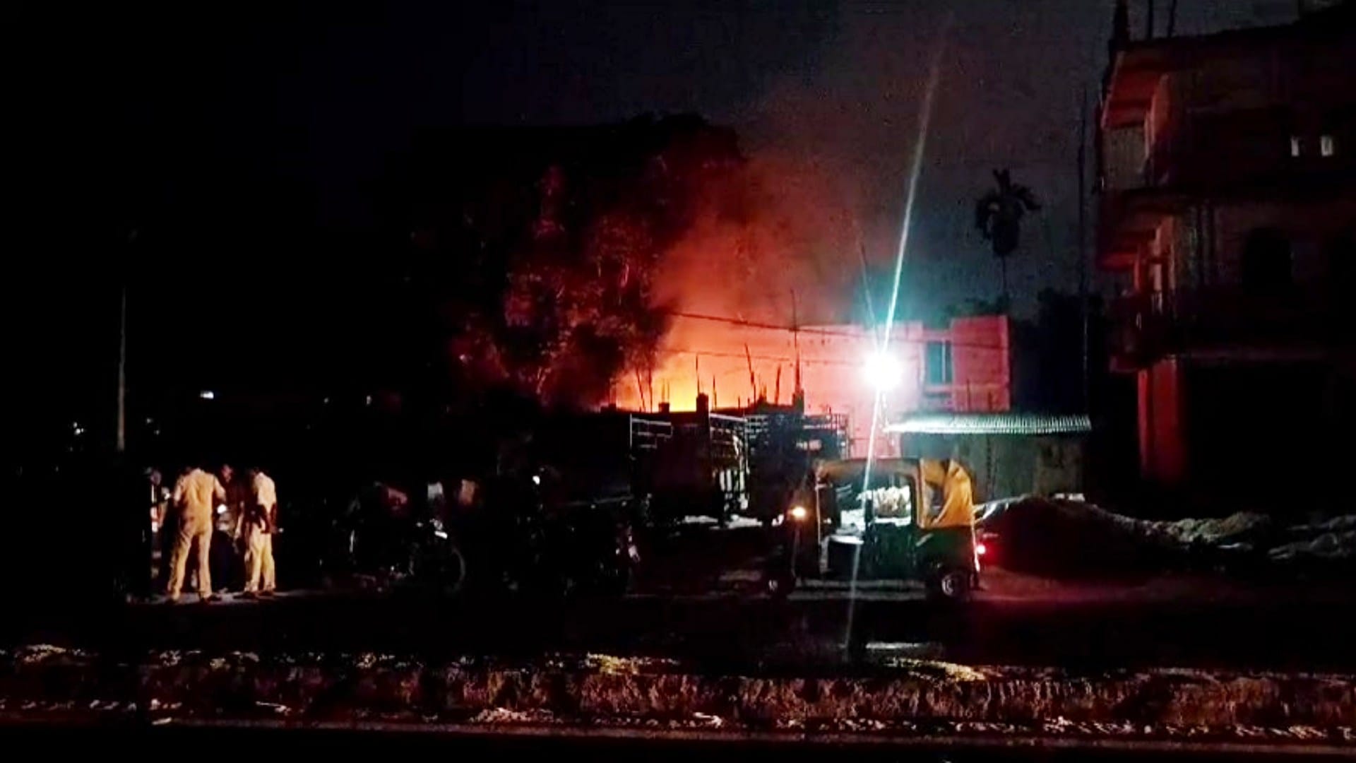 Delhi: A fire broke out at a residential building in Azad Nagar West, Shahdara.