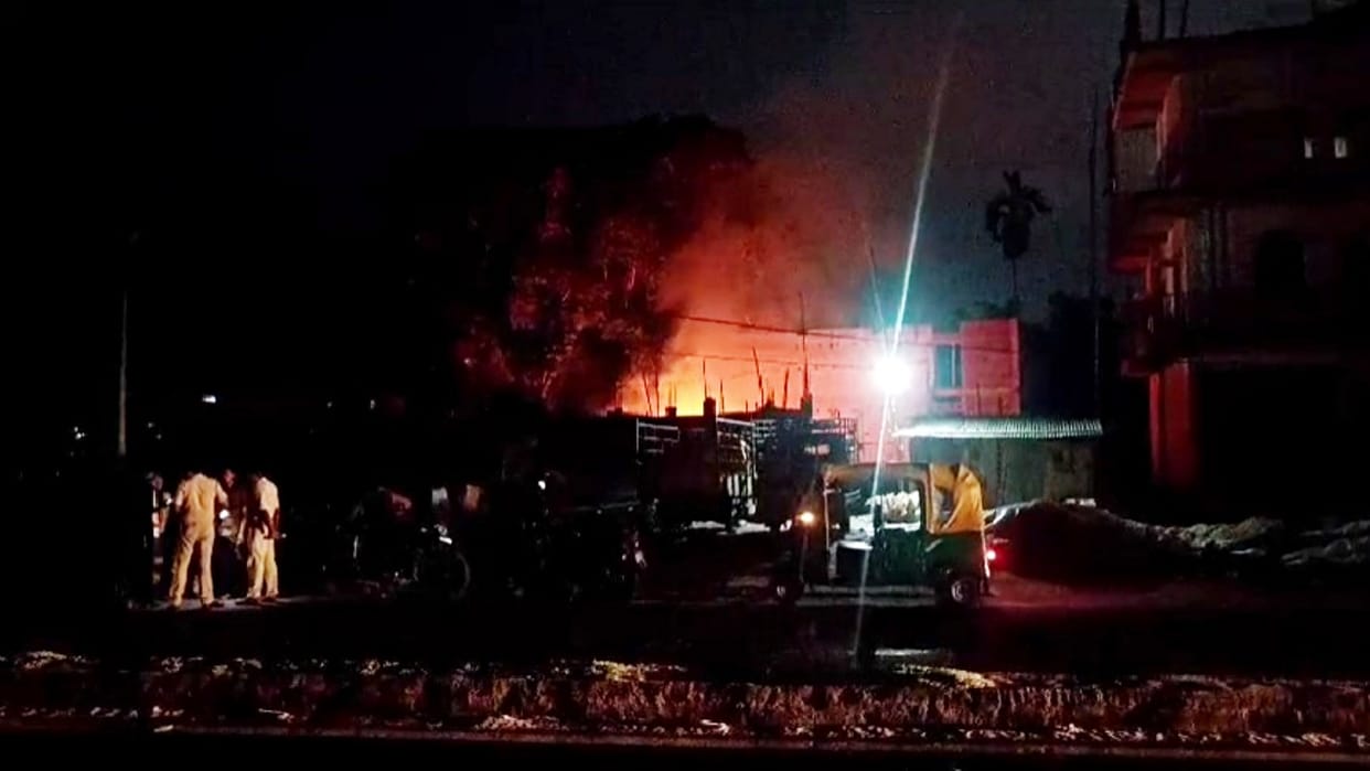 Delhi: A fire broke out at a residential building in Azad Nagar West, Shahdara.