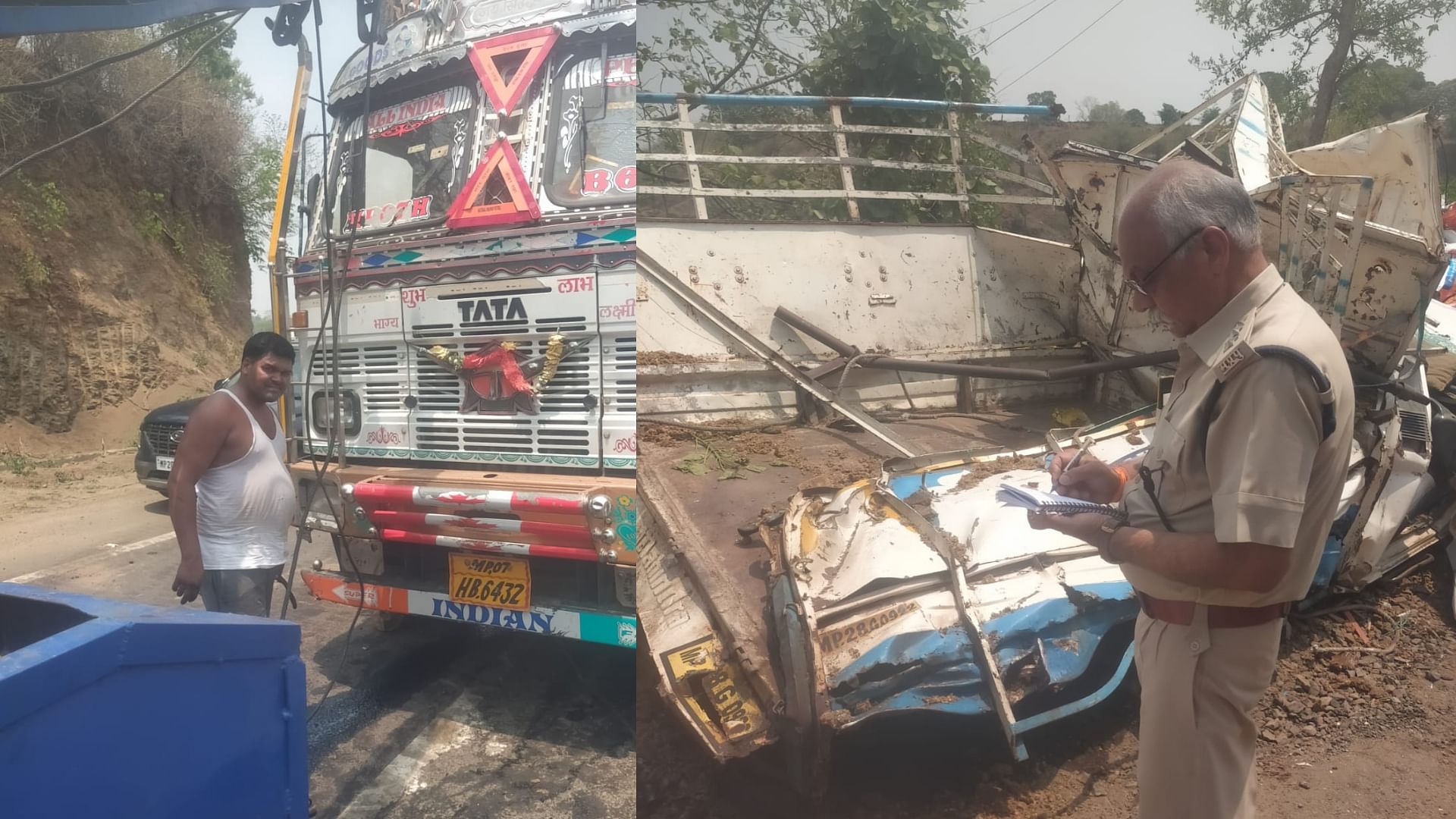 Chhindwara news: Speeding truck hits van, driver dies