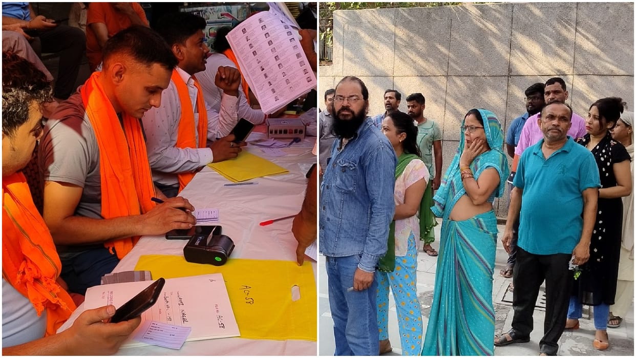 Delhi lagged behind in voting, only 58.70 percent voting took place