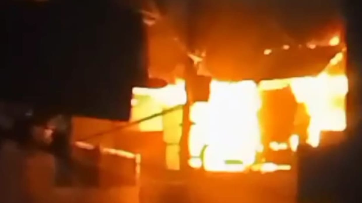 An elderly man died after getting burnt in a bush fire