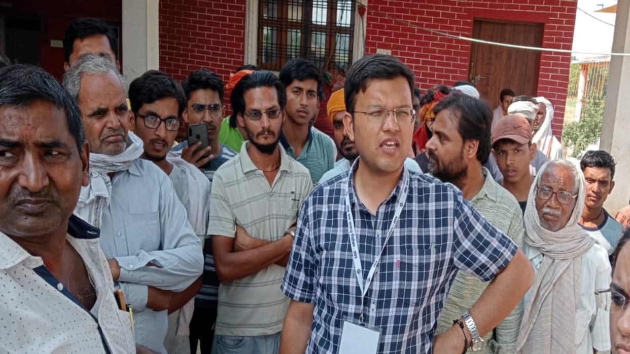 Only one vote was cast at the polling station of Umapur Kala village of Manda, villagers had boycot