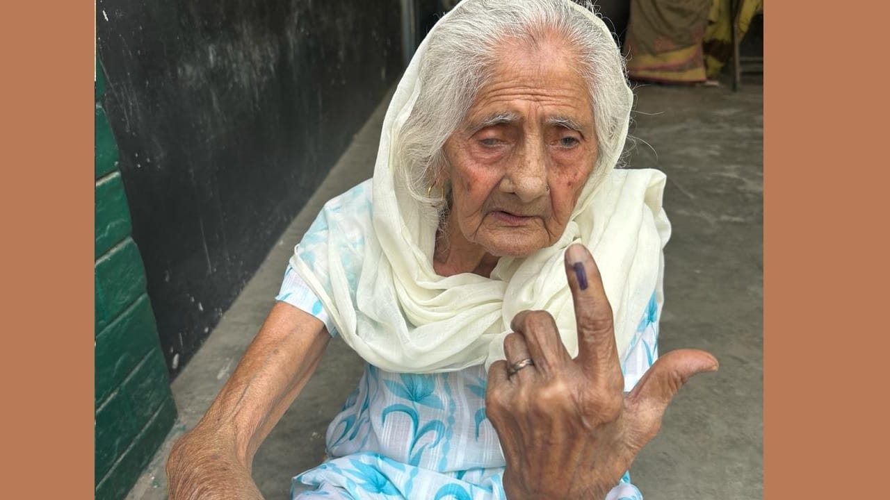 Haryana Lok Sabha Election Phase 6th Voting: Voters Cast Their Votes, Crossing Barrier of Passion and Illness