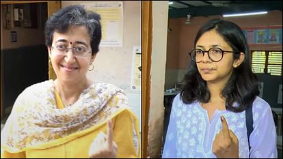 Photos: 95 वर्षीय पिता को व्हीलचेयर पर लेकर वोट देने पहुंचे CEC; परिवार के साथ कतार में लगे दिखे केजरीवाल Lok Sabha Polls sixth phase voting election photos story news in hindi