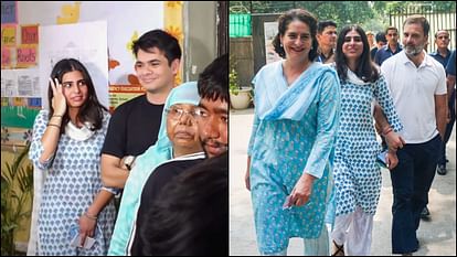 Photos: 95 वर्षीय पिता को व्हीलचेयर पर लेकर वोट देने पहुंचे CEC; परिवार के साथ कतार में लगे दिखे केजरीवाल Lok Sabha Polls sixth phase voting election photos story news in hindi