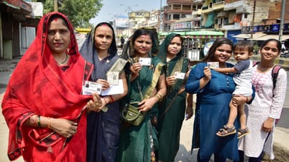 Voting percentage kept decreasing with increasing temperature, voting increased in morning and evening.
