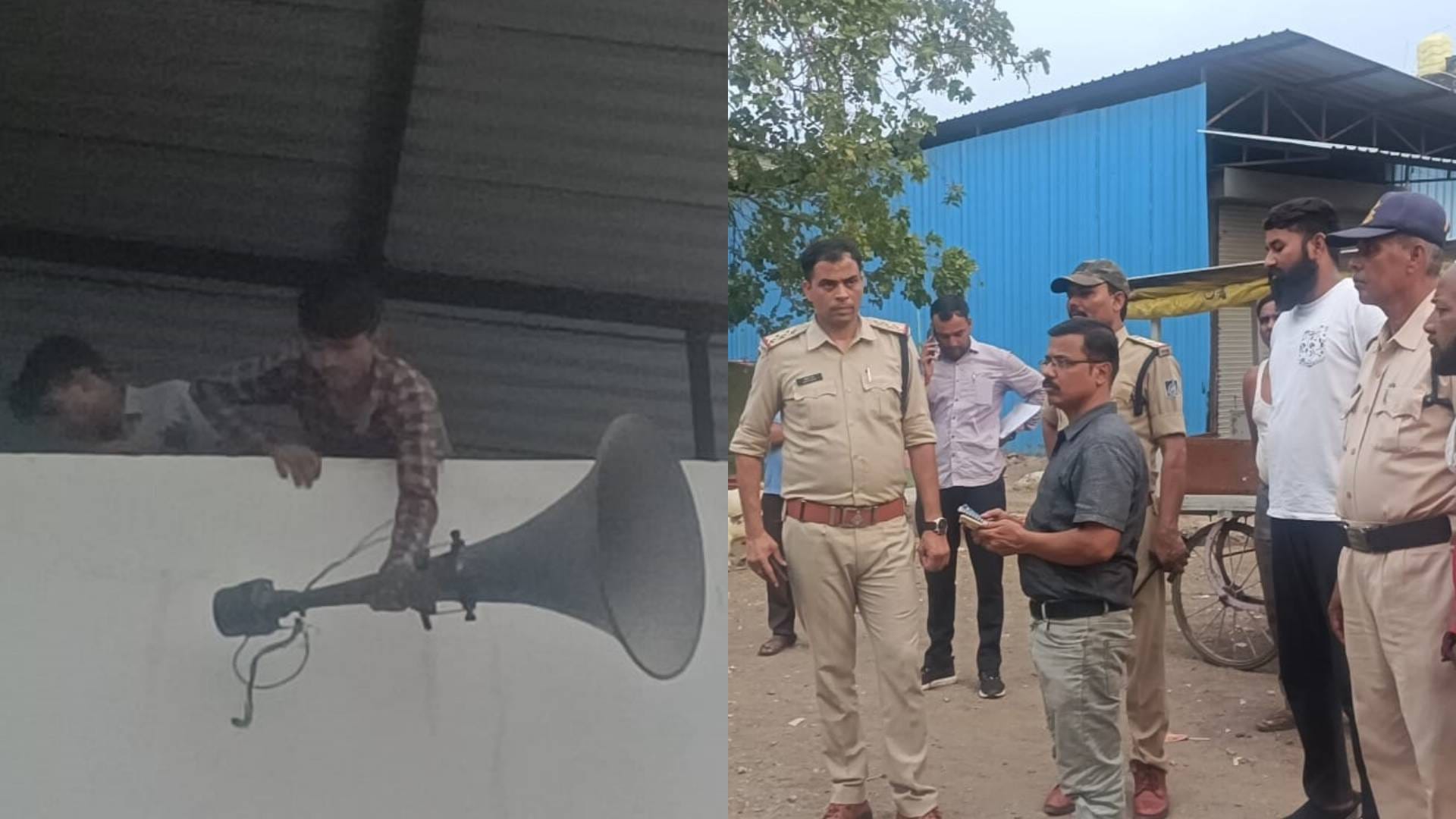 हटाए गए लाउड स्पीकर