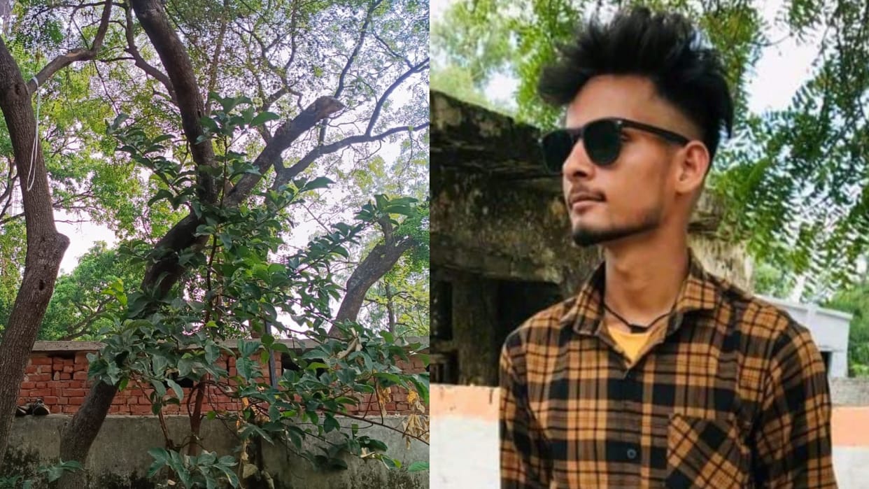A man ran away from thana, his dead body found hanging from a tree in Biswan kotwali in Sitapur.