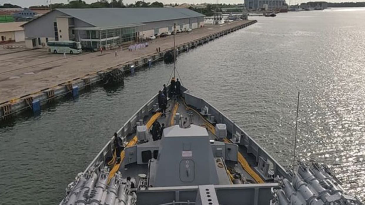 Navy: INS Kiltan reached Brunei, deployed in South China Sea, received warm welcome