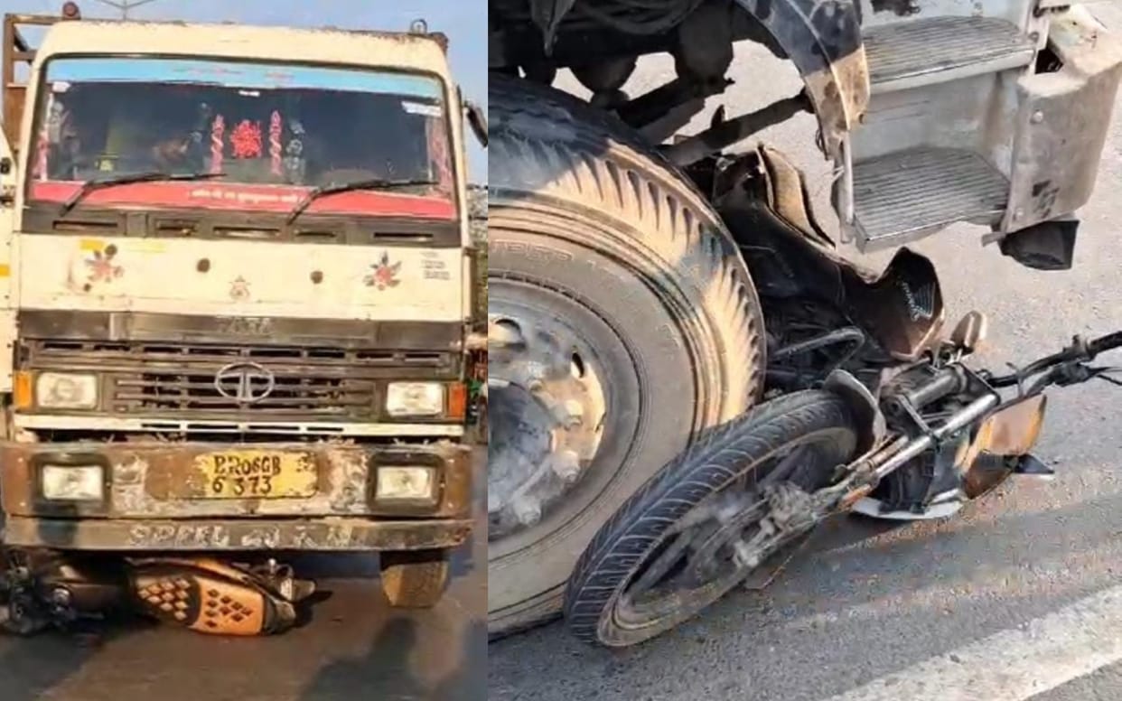 Bihar News : Youth died in truck accident in Patna, villagers vandalized bihar police
