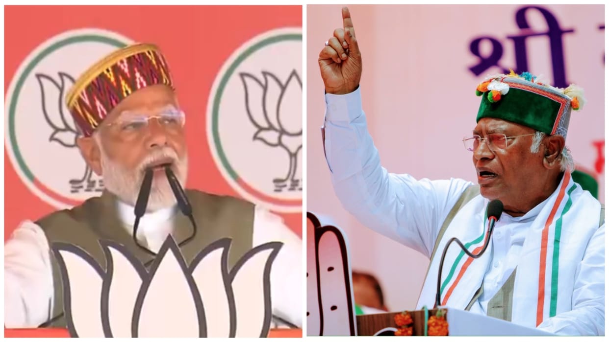 Elections 2024 PM Modi And Mallikarjun Kharge On National security issue During HP Visit
