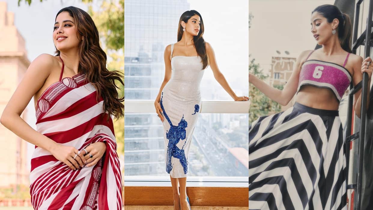 mr and mrs mahi actress Janhvi Kapoor looks inspired by cricket