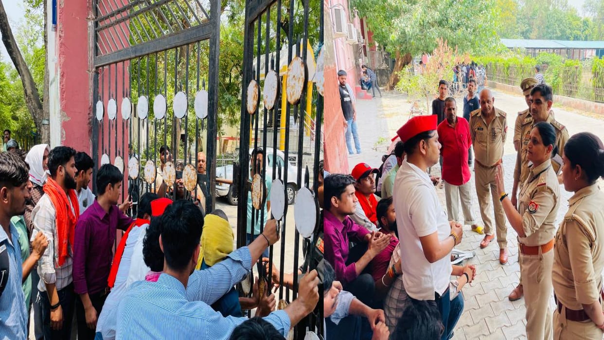 Students sit on strike in BR Ambedkar University connection with allegation of molestation against professor