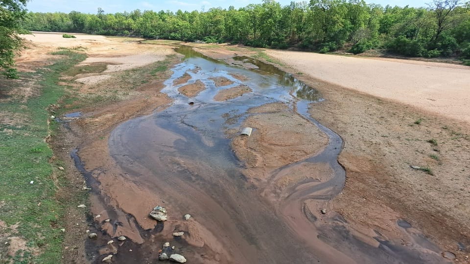 Kanhar river considered life giving has dried up It was considered a boon for Chhattisgarh and Jharkhand