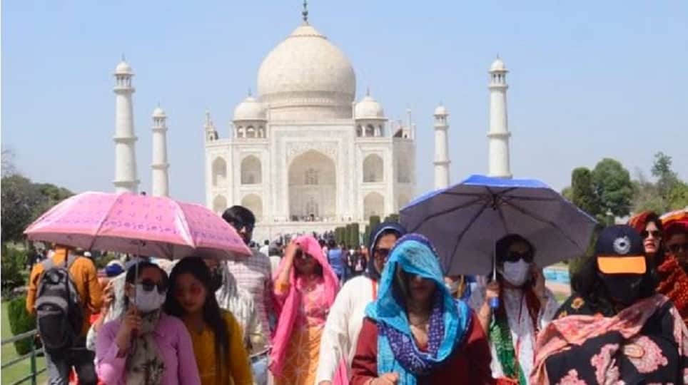 UP Weather News Scorching heat in UP agra city was hottest Meteorological Department