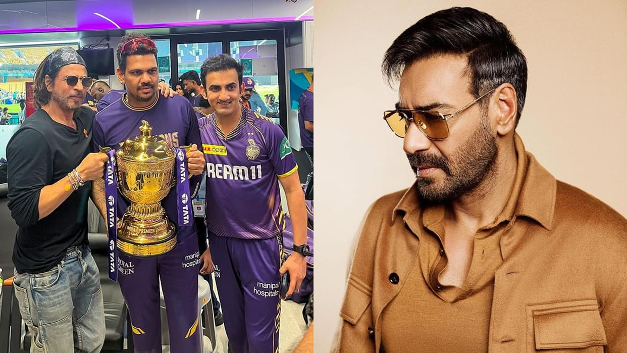 Ajay Devgn extended his heartfelt congratulations to Shah Rukh Khan for KKR win at IPL finale