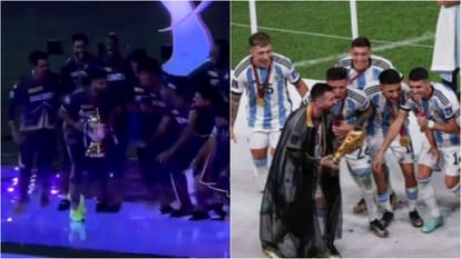IPL 2024: Captain Shreyas Iyer celebrated Kolkata Knight Riders' victory like Messi, watch video KKR VS SRH