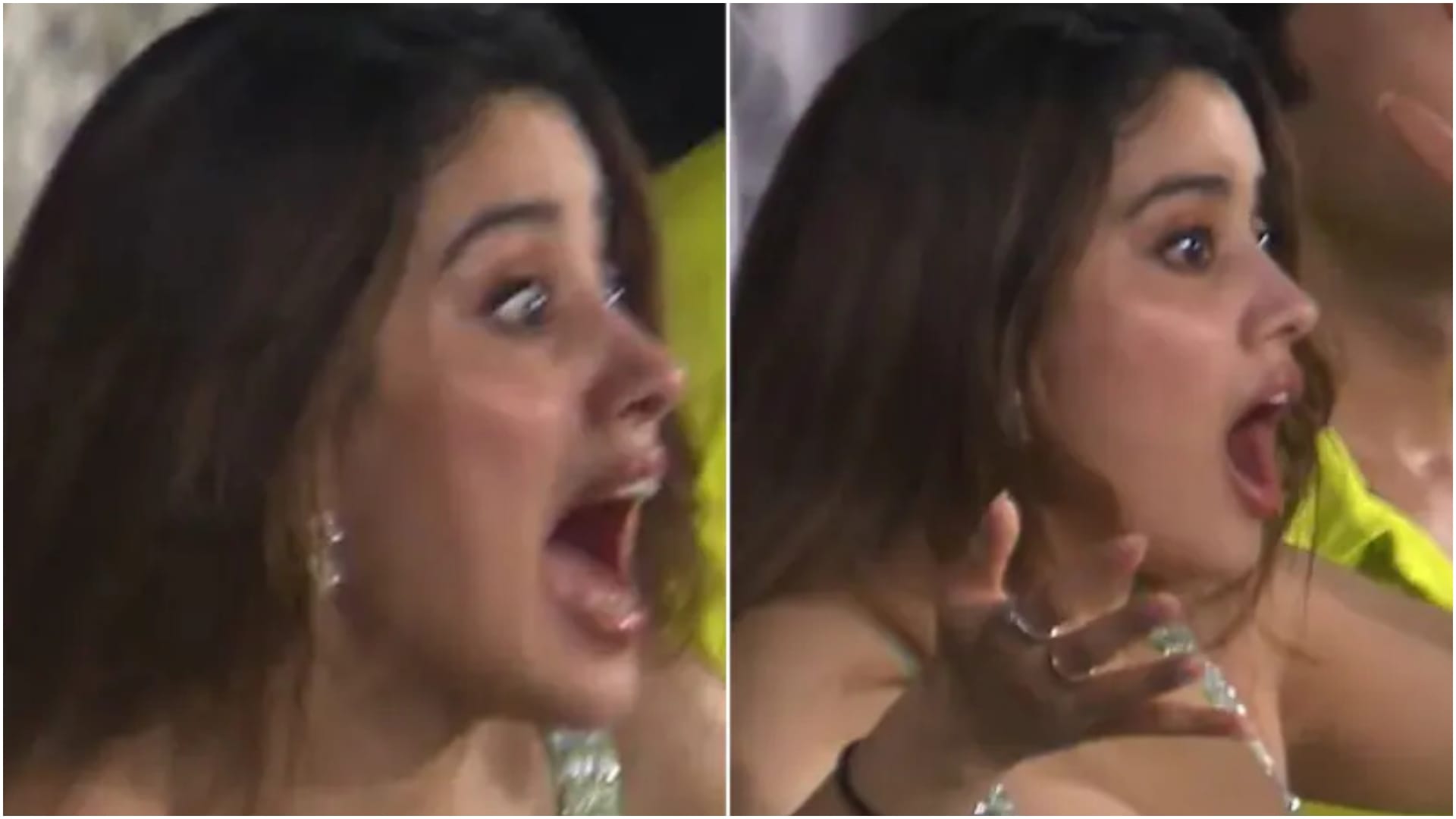 IPL 2024 Final: Janhvi Kapoor reactions in final won the hearts of fans, Watch Video and Photos of Janhvi