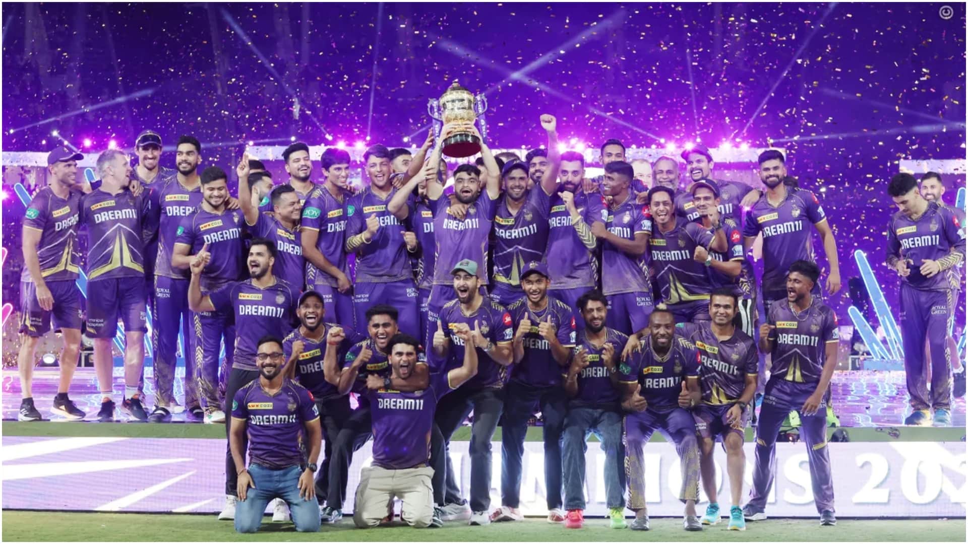 IPL 2024: Shah Rukh Khan kissed Gambhir on forehead, hugged Gauri-Suhana, victory lap, Winning Moment Photos