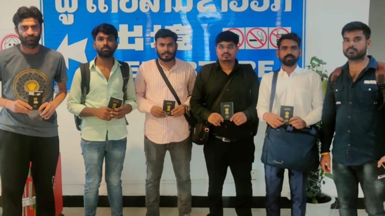 Indians rescued form Asian nation Laos trapped in unsafe and illegal work