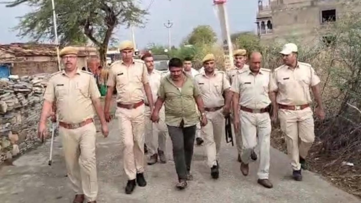 Procession taken out for the accused who attacked police in Bundi