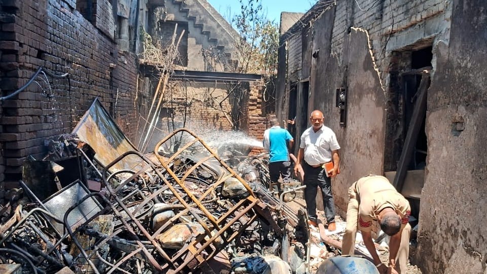 Fire broke out in Jalandhar's Maqsuda police station