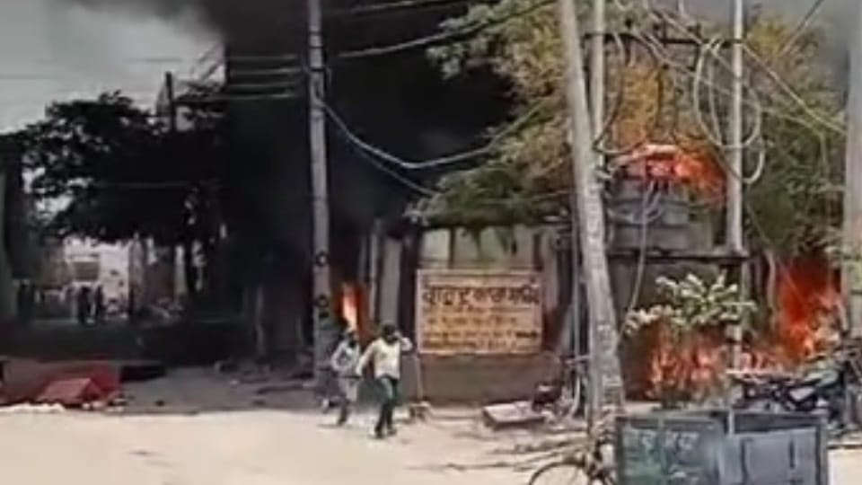 Fire Broke out in Furniture Market of Baltana