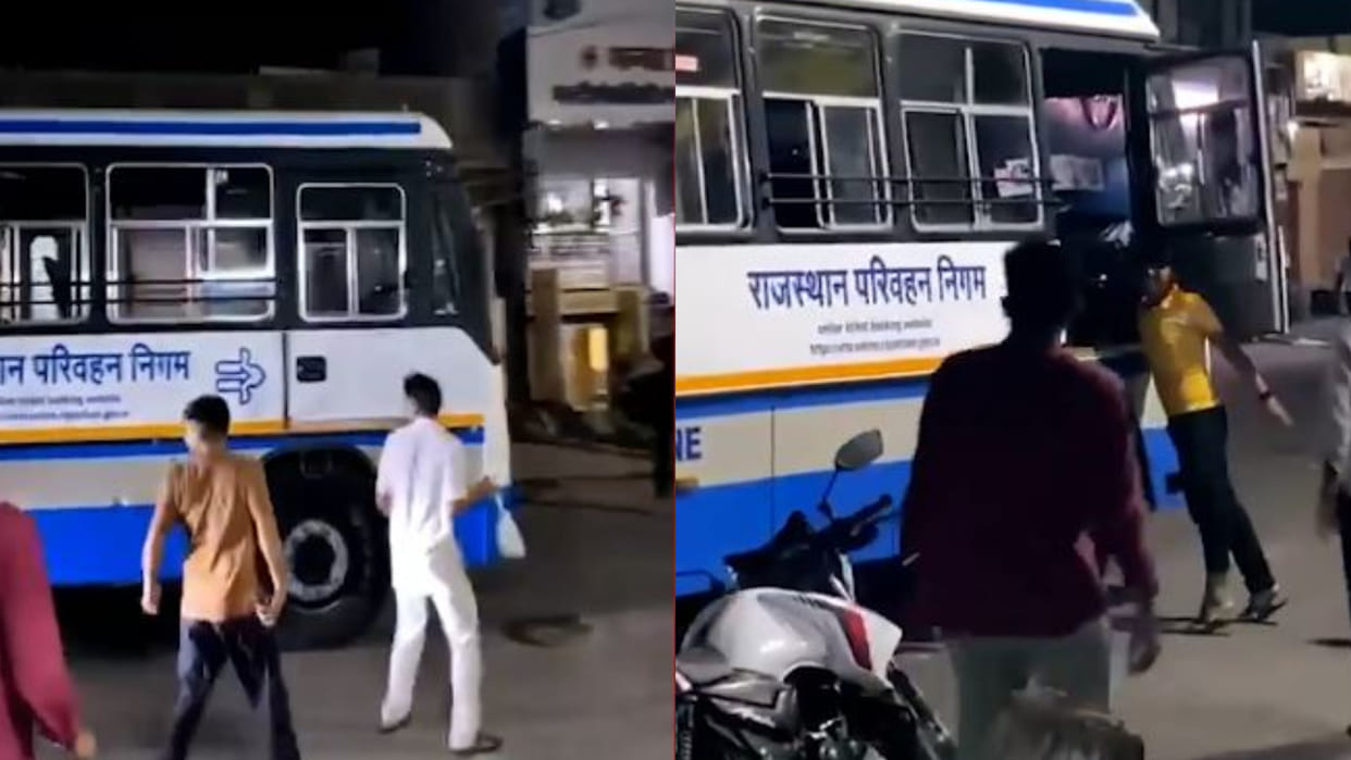 Rajasthan News: Rajasthan Roadways bus started without driver, accident was averted due to wisdom of a person