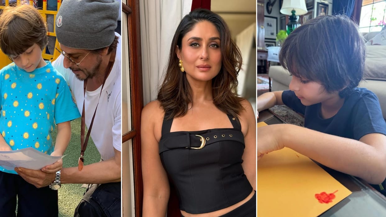 AbRam Khan Birthday Shah Rukh Khan said will make youngest son work with Kareena Kapoor Taimur work together