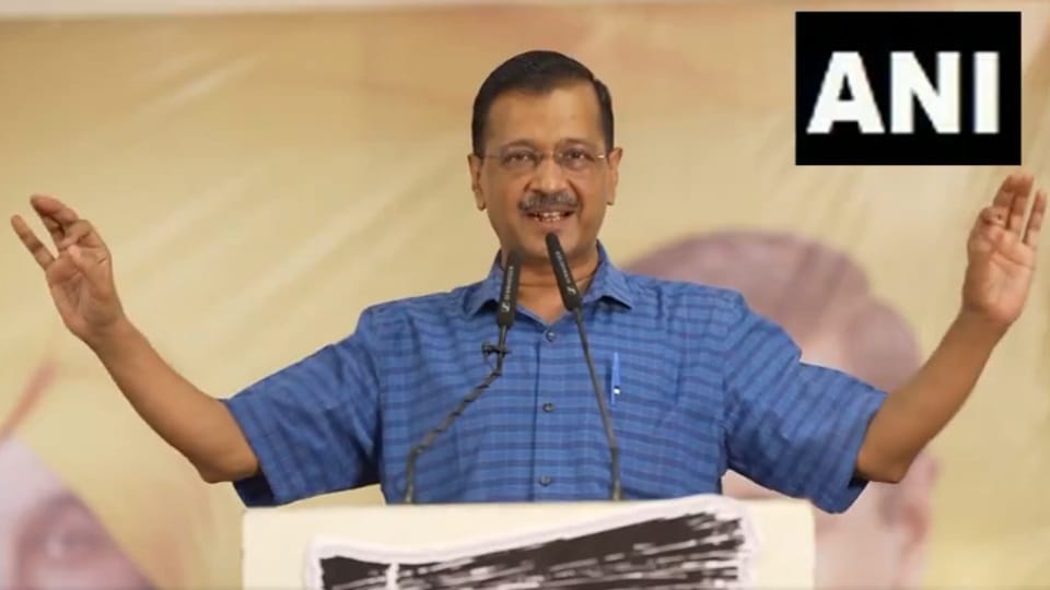 Arvind Kejriwal campaigning for Haryana Assembly Election road show in Jagadhari