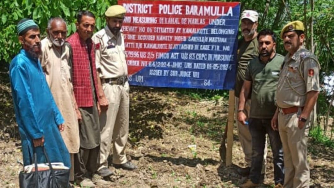 Properties of two terror handlers attached in jammu kashmir
