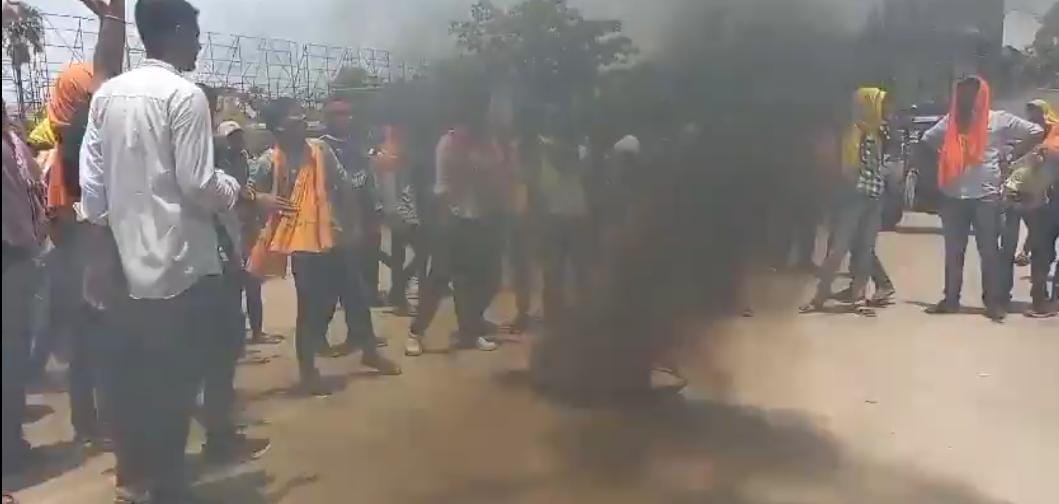 Bihar News : Uproar against Harsh Raj murder in Patna Law College, Ashok Rajpath jam patna univesity news