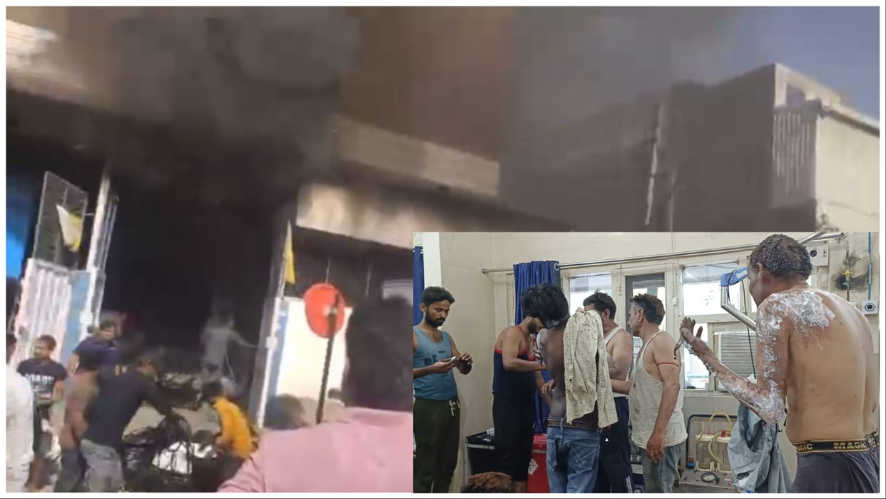 Haryana: Fire broke out in a factory in Rai Industrial Area, about 10 workers got burnt