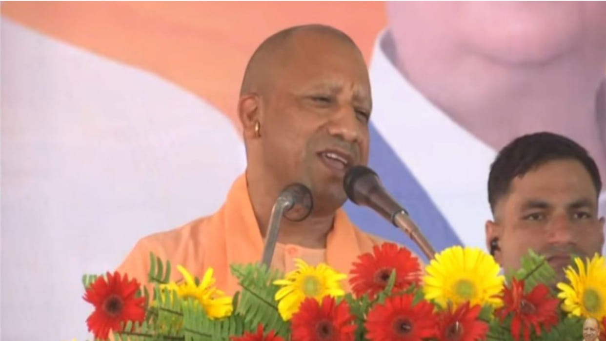 CM Yogi addressed election rally in Gorakhpur,in favor of BJP candidate Ravi Kishan
