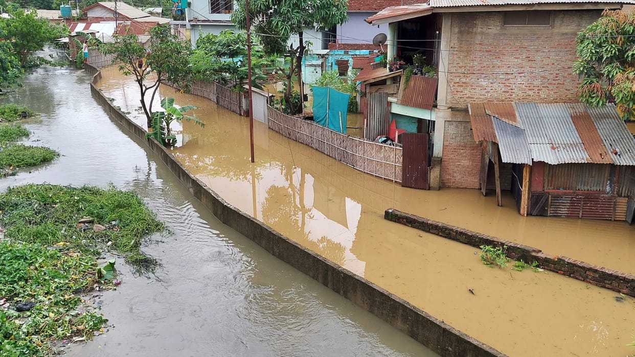 Four people died more than 40 houses damaged due to heavy Rainfall in Nagaland