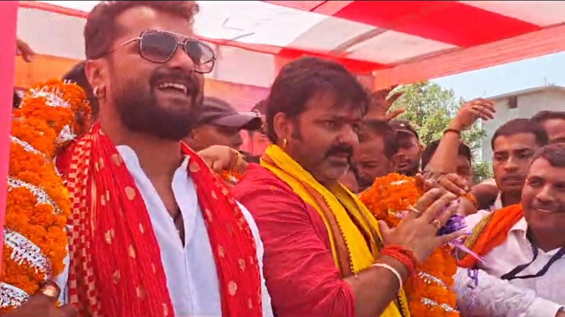 Karakat Lok Sabha: Bhojpuri actor Khesari Lal Yadav held election rally for independent candidate Pawan Singh